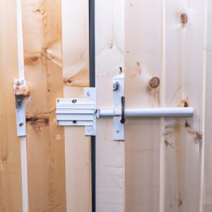 how to lock a sliding barn door from both sides