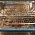 how to clean burnt sugar from oven