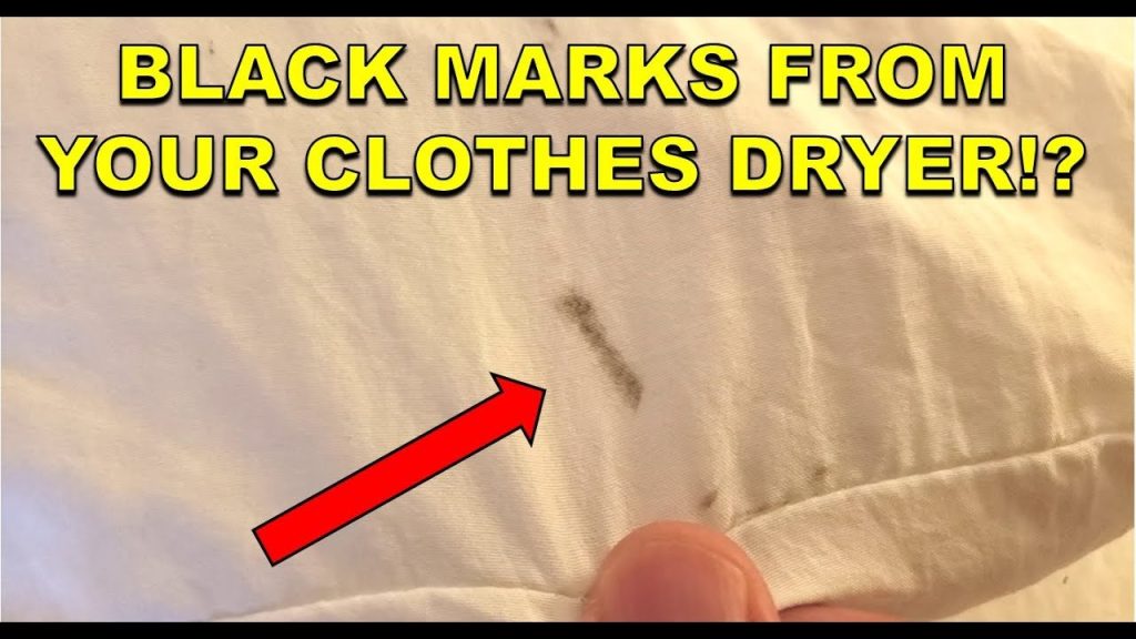 remove black dryer marks from clothes