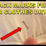 remove black dryer marks from clothes