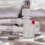 how to hook up a portable dishwasher to a pull out faucet