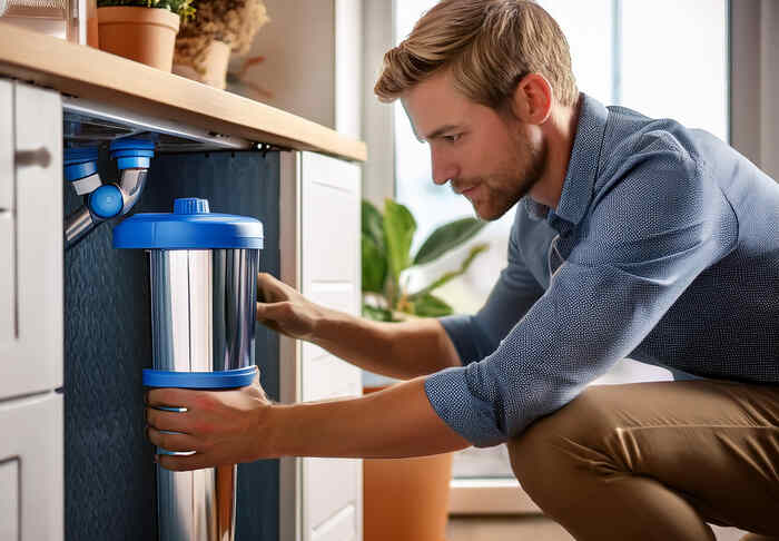 how often to change whole house water filter