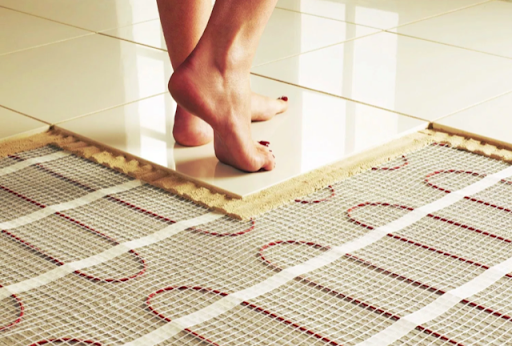 The cozy benefits of heated bathroom floors