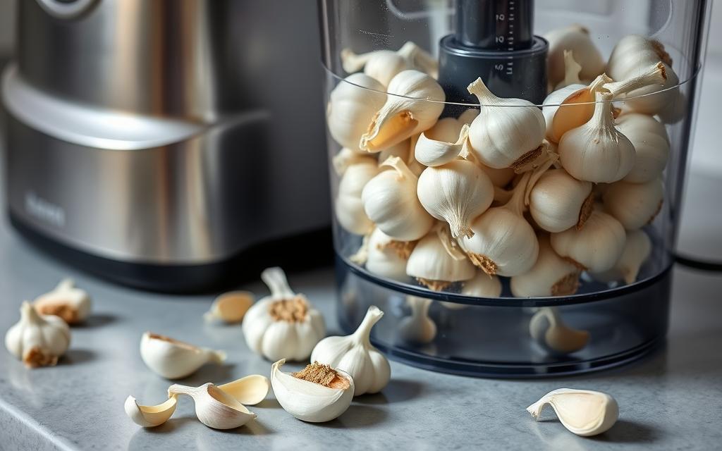 Mincing Garlic in Food Processor