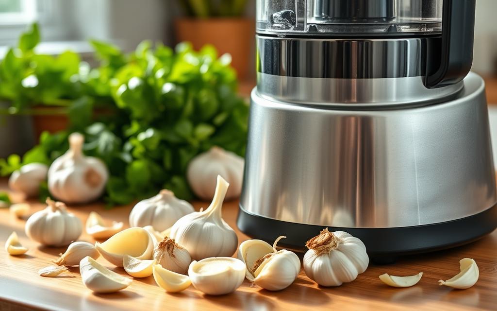 food processor garlic mincing