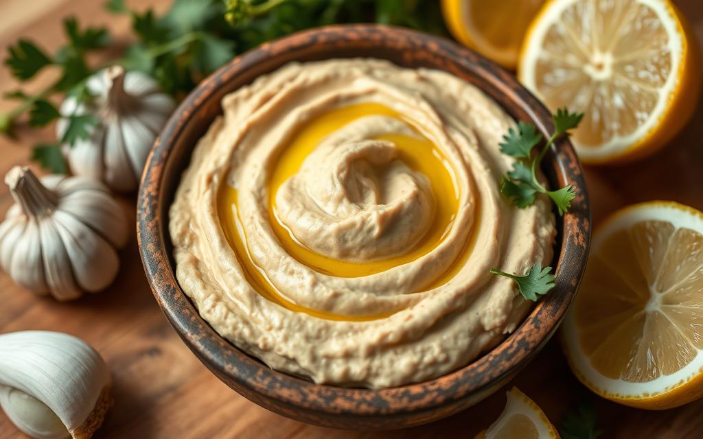 homemade hummus tips