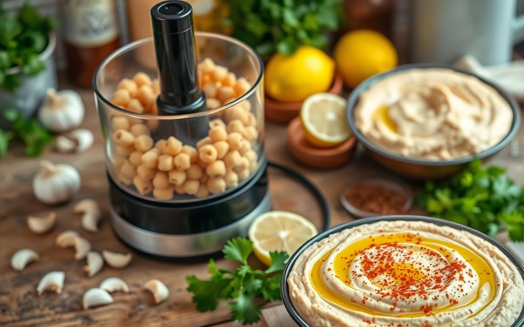 how to make hummus in a food processor