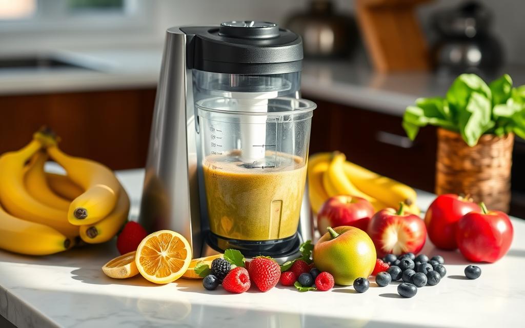 how to use a food processor to make smoothie